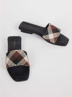 Intentionally Blank Anita Sandal Black Brown Size 36